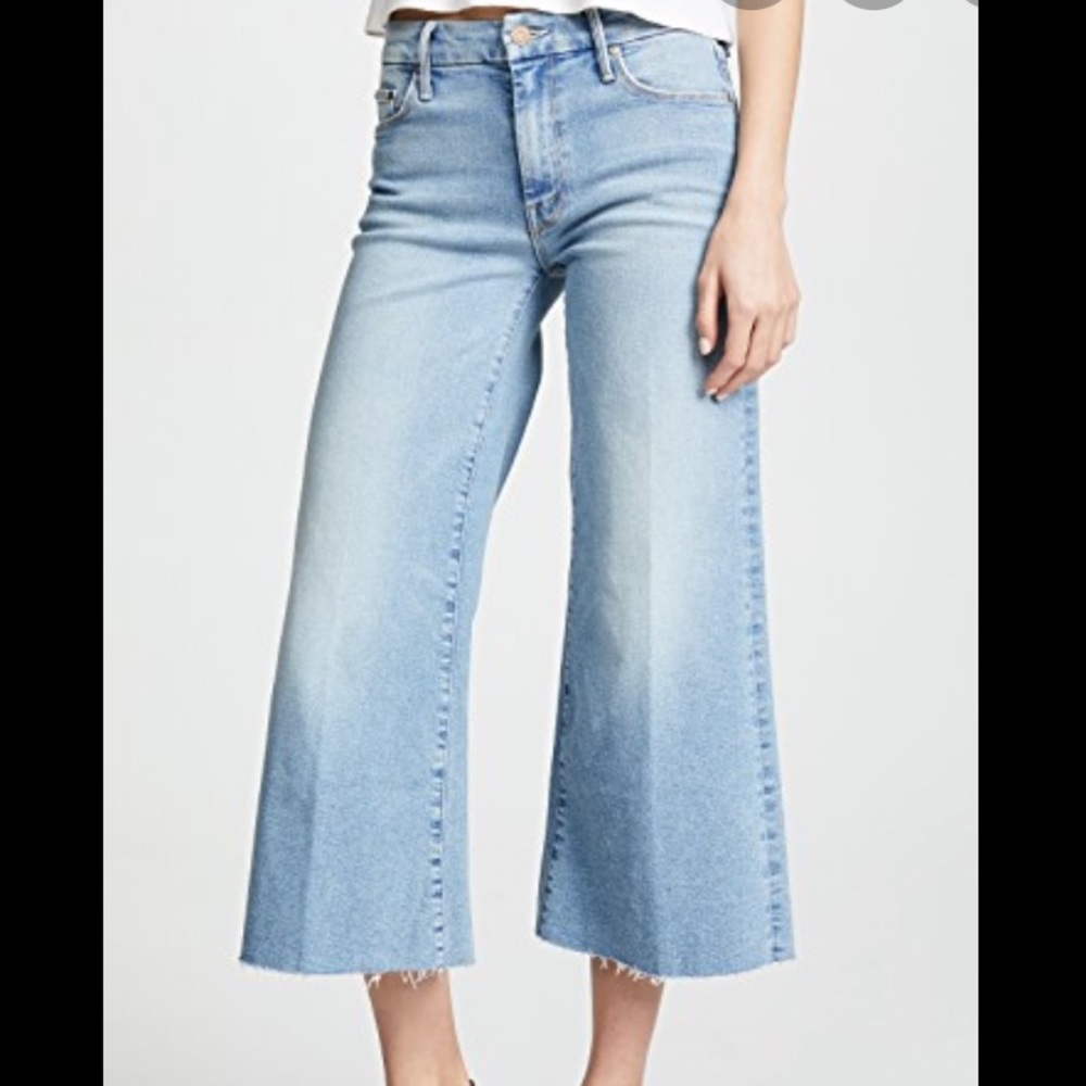 Mother wide cropped denim from Anthropologie